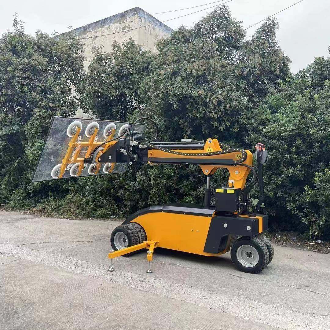 800kg电动玻璃吸盘车真空升降吸吊机幕墙玻璃安装搬运车电动旋转 - 图1