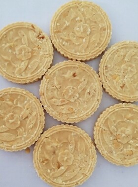薄厚可调米饼成型设备形状花纹可定杏仁米饼机器福通炒米饼压块机