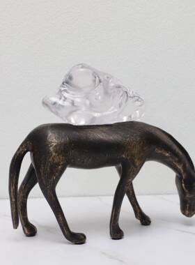 现代约扫0123铜马几驼货摆简件样板房酒店玄关客厅茶家酒柜居创意