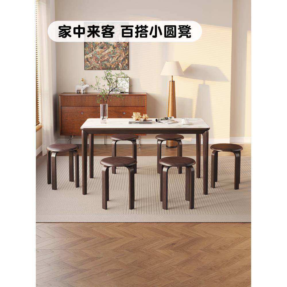 商用466高凳凳子实木餐饮板可叠放加厚圆凳家客用结实耐用备人用凳子,淘宝优惠券,粉丝福利购,淘宝优惠卷