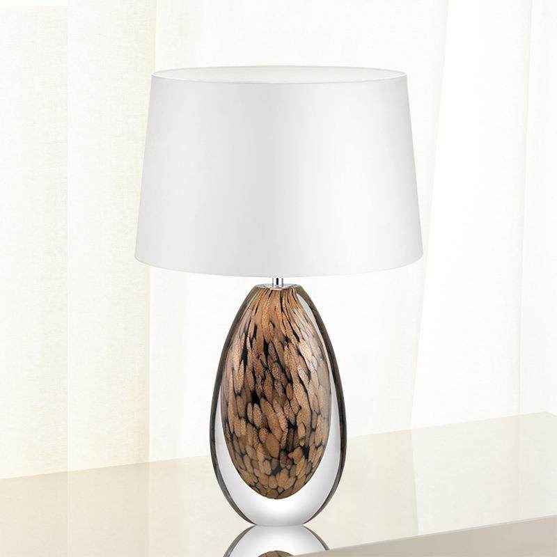 后现代简约轻奢客厅卧室床头布艺台灯设计师北欧大气水晶琉璃台灯,淘宝优惠券,粉丝福利购,淘宝优惠卷