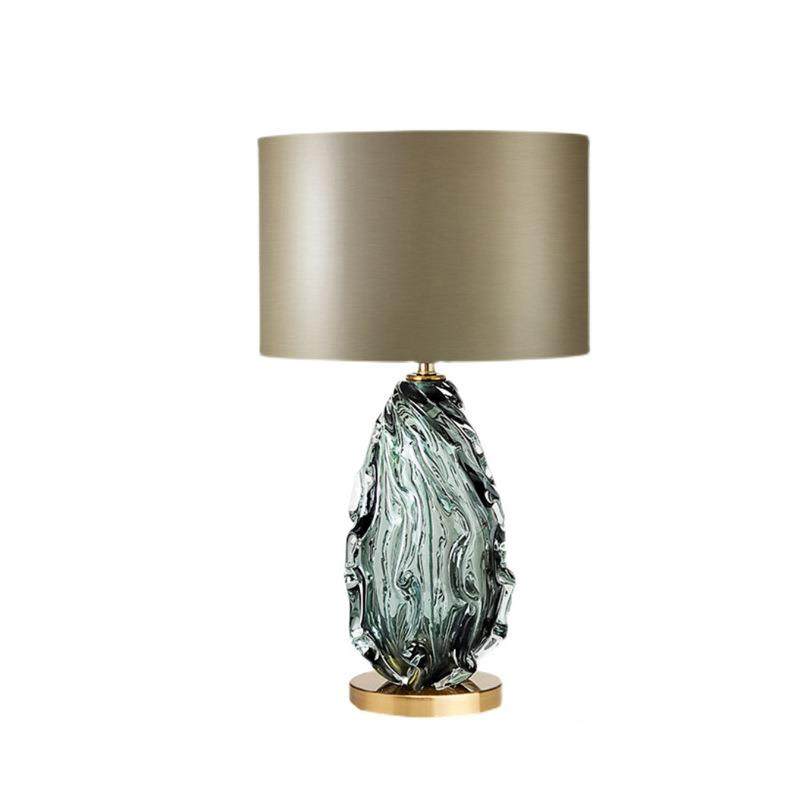 后现代简约轻奢客厅卧室床头布艺台灯设计师北欧大气水晶琉璃台灯,淘宝优惠券,粉丝福利购,淘宝优惠卷