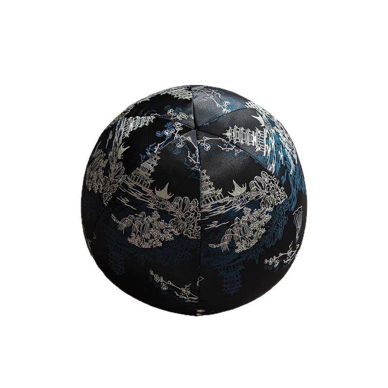 新中式圆背形F77TS7T7枕客厅沙发床头抱靠垫扇形椅松子腰枕复古黑,淘宝优惠券,粉丝福利购,淘宝优惠卷