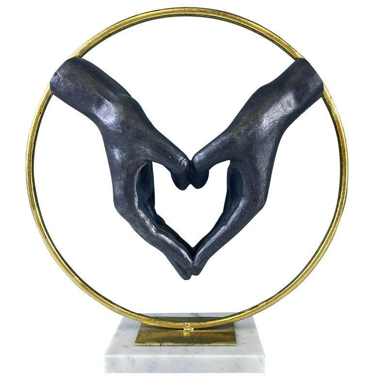 合作共赢握手比心摆件同心携手工艺品办公室客厅创意桌面软装饰品,淘宝优惠券,粉丝福利购,淘宝优惠卷