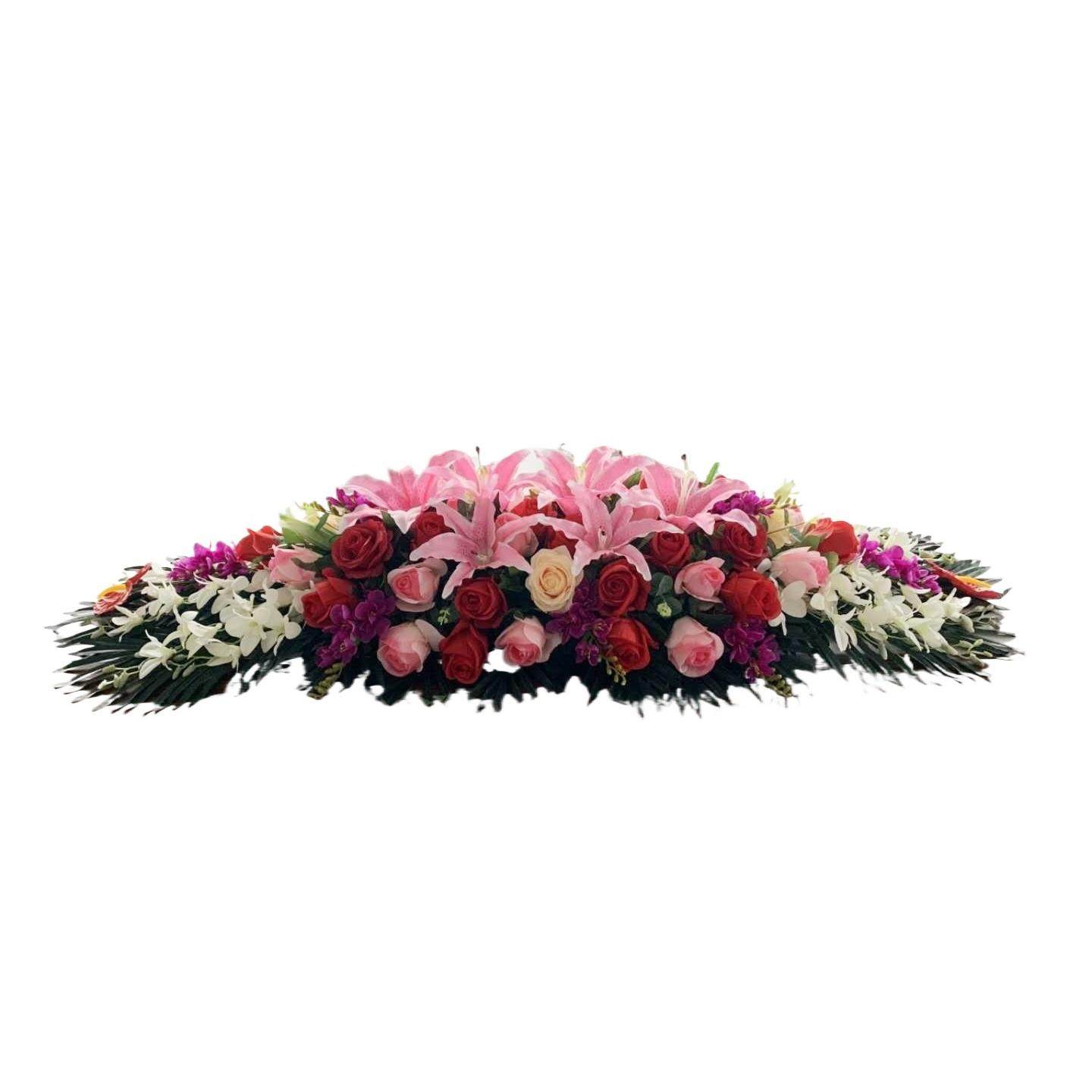 绢花花仿真桌花会议商务用长桌办公室假花台式餐桌花插花高档装饰,淘宝优惠券,粉丝福利购,淘宝优惠卷