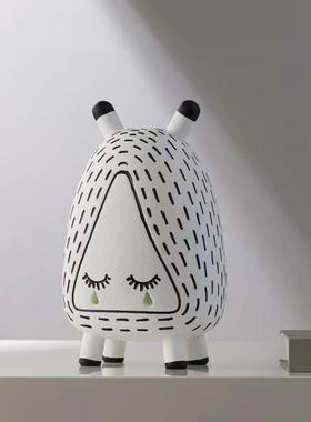 手软绘卡通昆虫BJ抽象艺术装饰品摆件家居玄关客儿童厅房桌面树脂