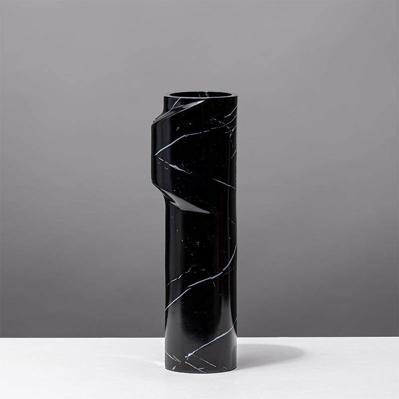 现代轻奢树脂大理石纹纸花瓶家居饰品客厅茶几电视柜餐桌干花花器,淘宝优惠券,粉丝福利购,淘宝优惠卷