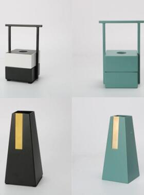 现代简约创意隔断柜酒柜中摆式件客式玄厅关样BNR板房轻奢欧软装