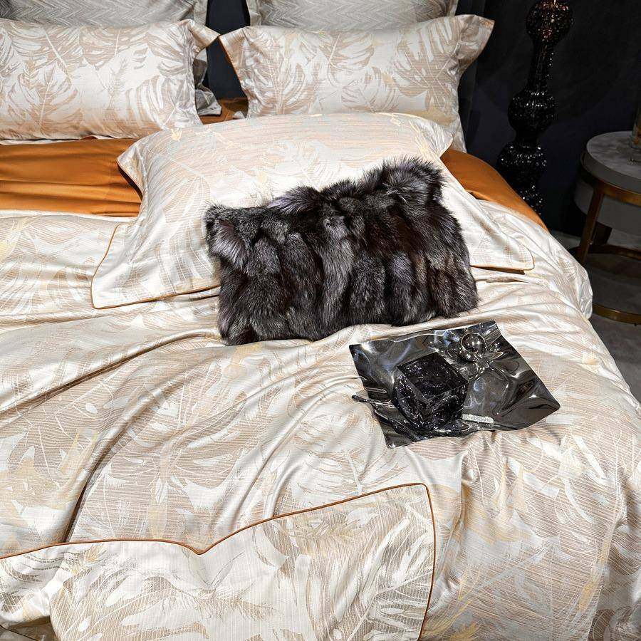 亦莱莎全棉色织提花美拉德风床品四件套200S埃及长绒棉轻奢套件,淘宝优惠券,粉丝福利购,淘宝优惠卷