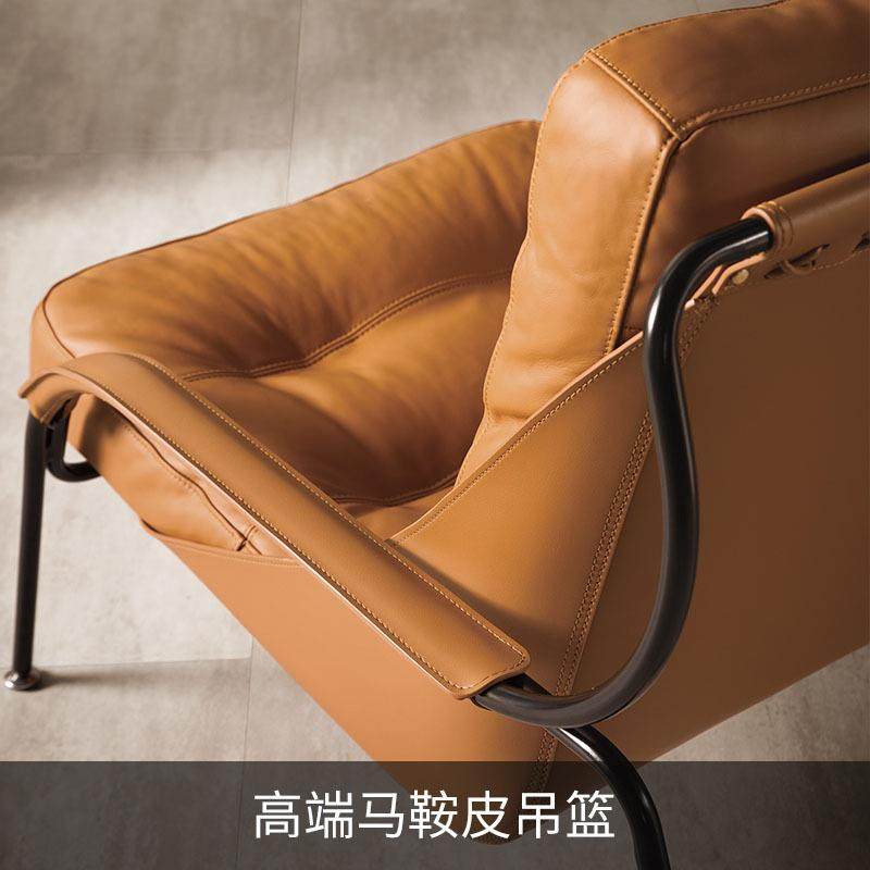 意式极简设计师单人沙发北欧真皮休闲老虎椅创意单人椅客厅沙发椅,淘宝优惠券,粉丝福利购,淘宝优惠卷