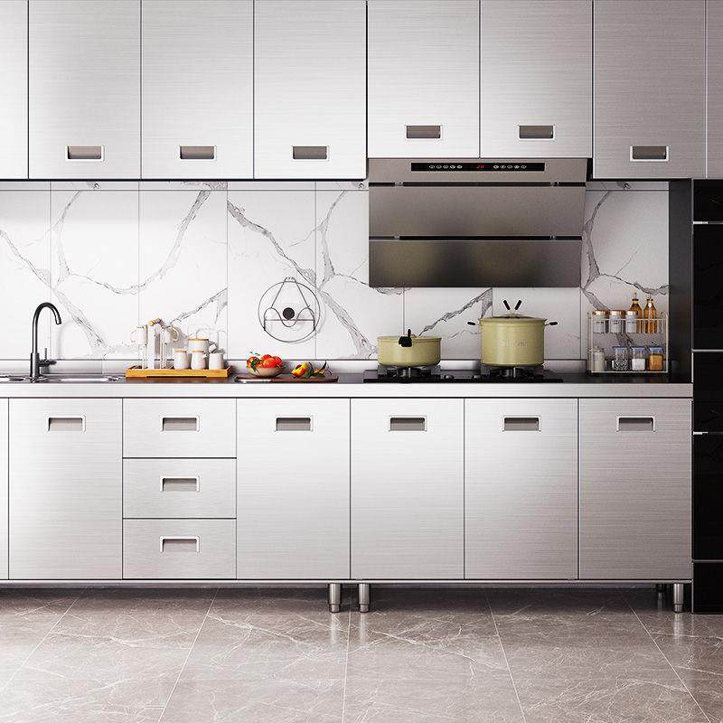 304整体厨房橱柜全不锈白钢简易灶台一体储物收纳碗柜家用小户型,淘宝优惠券,粉丝福利购,淘宝优惠卷