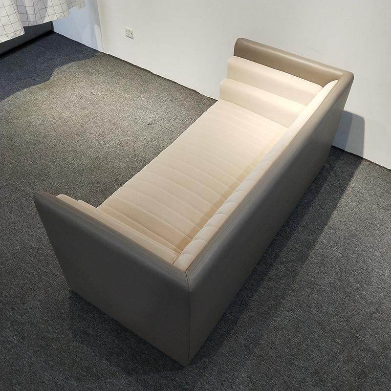 现代简约一字直排皮布沙发家用客厅公寓酒店大堂接待厅双三人沙发,淘宝优惠券,粉丝福利购,淘宝优惠卷