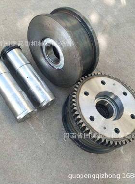 电动单梁起重机行走轮龙门吊轨道轮平面凹面齿圈300LD行车轮