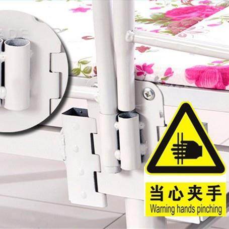 折叠儿童床带护栏男孩女孩幼儿园床拼接床四折单人现代简约铁锦标,淘宝优惠券,粉丝福利购,淘宝优惠卷