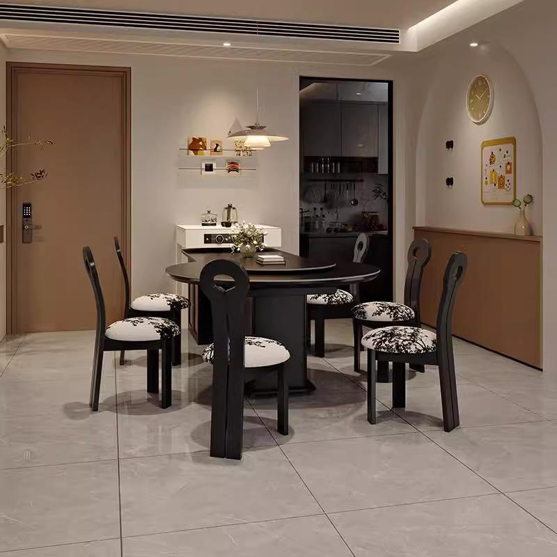 多功可伸缩变CLP岛台餐桌一体可圆桌用现代家客餐厅高端储物能中 - 图3