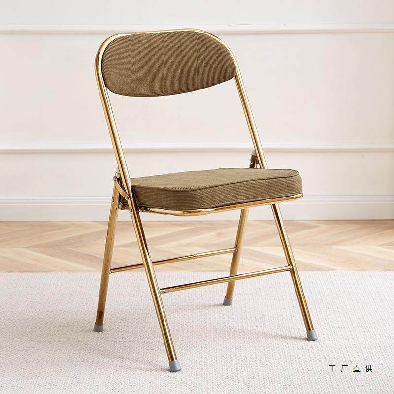 复古折叠椅子灯芯绒家用网红拍照椅靠背餐椅烧烤大排档火锅店凳子,淘宝优惠券,粉丝福利购,淘宝优惠卷