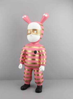 北欧潮玩兔子人雕塑落地样大摆1111店件房电视柜客厅酒商场板大堂