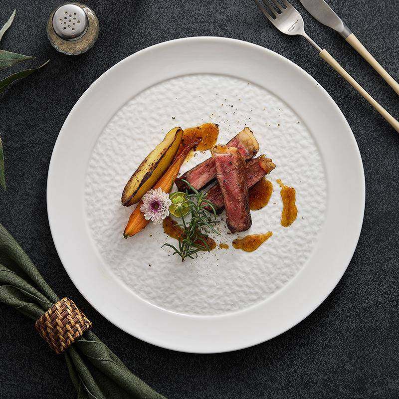 瓷大陶盘子盘家用西高级感轻奢餐牛排平盘商OYT用酒店餐具专菜用,淘宝优惠券,粉丝福利购,淘宝优惠卷