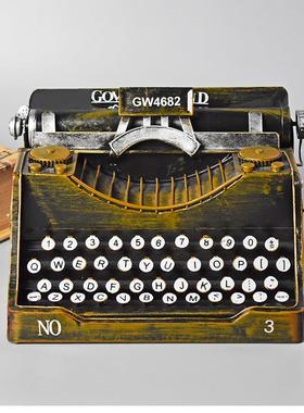 怀旧复古打字机摆件/创意铁RCH085艺装饰酒吧咖摄网影模道型具/厂