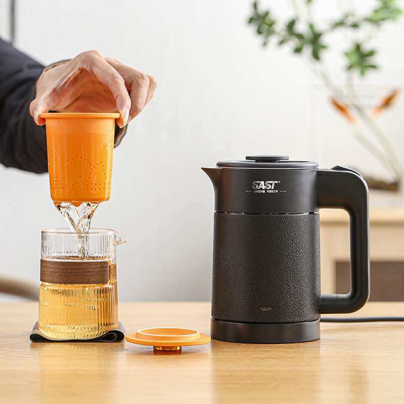 SAST旅行茶具一壶四杯电热水壶600ml小型酒店用办公室便携随手泡,淘宝优惠券,粉丝福利购,淘宝优惠卷
