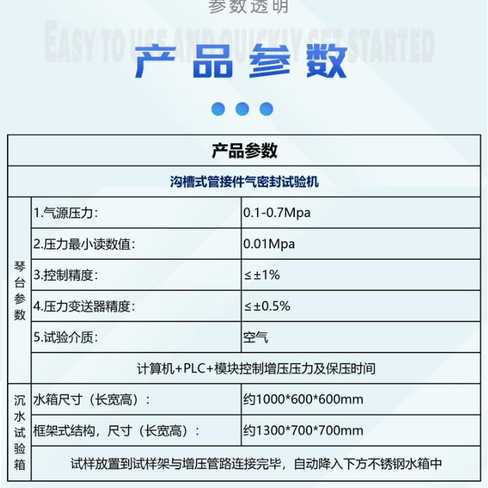 直销沟槽式管接件无密封圈泄露测试机管件气密性耐压强度试验机 - 图1