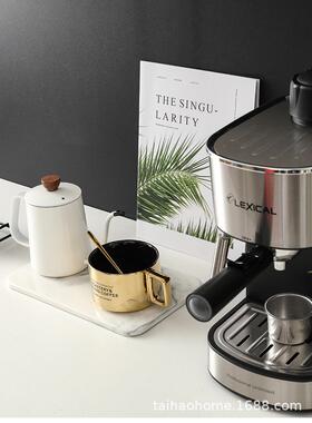 样22.8.18啡板间储厨房咖系啡列层架组合摆件装饰品咖啡豆物罐瓶