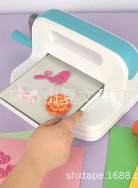 手碳钢新款机器刀式模纸机压花切割刀模机可折叠柄手艺摇压花机