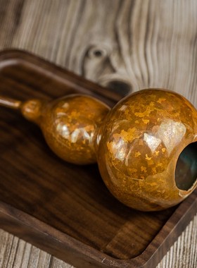 云南会泽斑铜土金勇监制葫芦客厅卧室书房办公室家居工艺品摆件