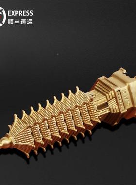 铜文公昌塔摆件客厅办xm-wct礼室摆设开业乔迁品求升学制求职工厂