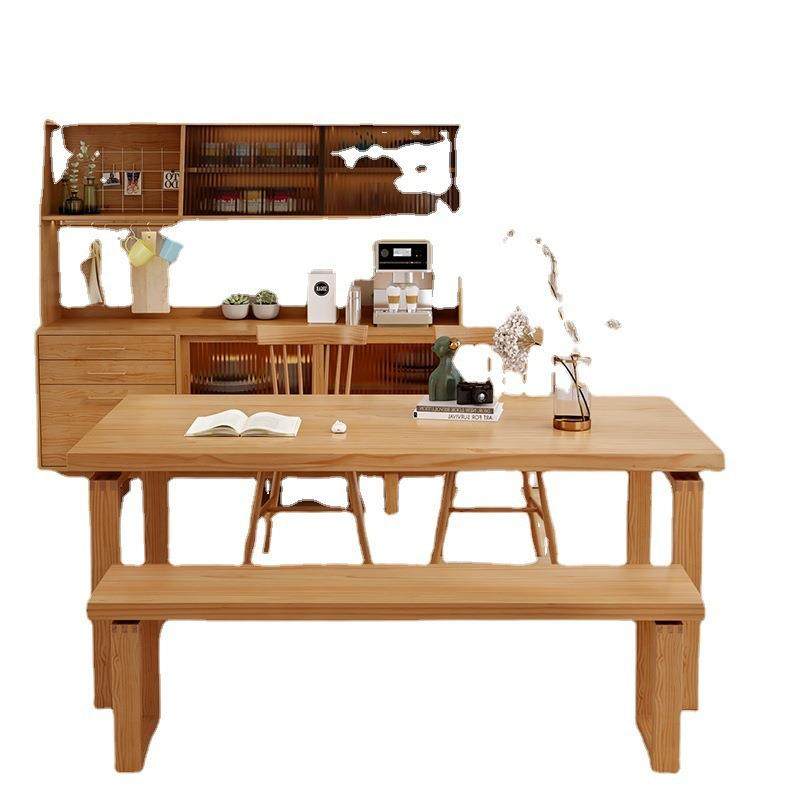 北欧莫比恩实木餐桌长方形家用小户型松木白蜡木餐桌椅组合大板桌,淘宝优惠券,粉丝福利购,淘宝优惠卷