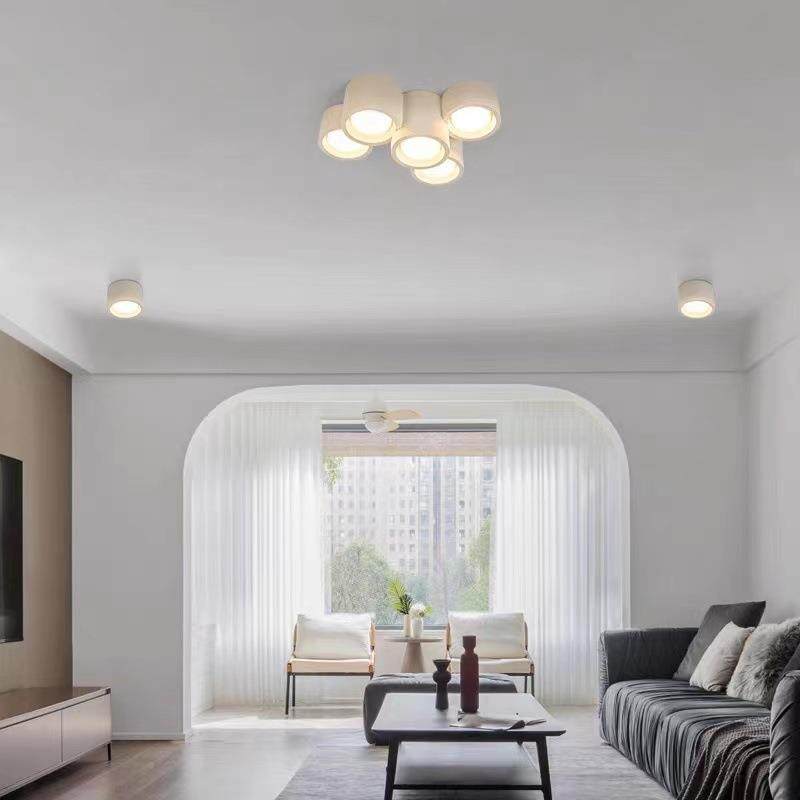 膏灯明装客厅主灯简圆形形柱格栅KS-SG-BD吸顶灯极过道走石廊明装,淘宝优惠券,粉丝福利购,淘宝优惠卷