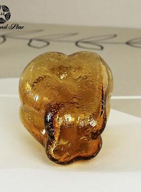 钻石小星空椒玻璃家摆件创意趣味食品蔬菜黄椒居餐太厅装饰小3017