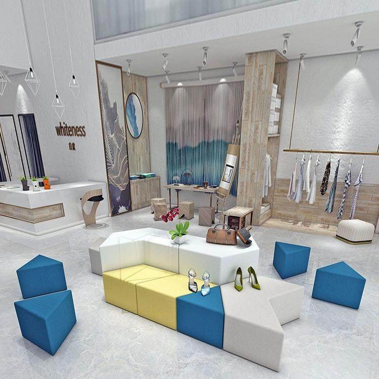 培训机构幼儿园琴行舞蹈班学校休息区现代休闲创意异形沙发凳组合,淘宝优惠券,粉丝福利购,淘宝优惠卷