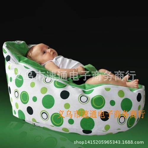 新款舒适安全宝宝懒人沙发个性化粒子婴儿喂养床豆袋 - 图1