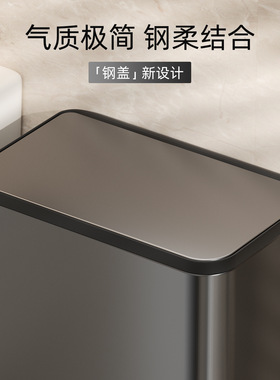 VEELAR卫生间垃圾桶壁挂按压式家用2026新款悬挂式厕所高颜值带盖