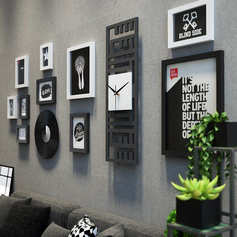 高分_472照子片墙复古混搭3472组合相框简3约装饰画真钟表_能换相,淘宝优惠券,粉丝福利购,淘宝优惠卷