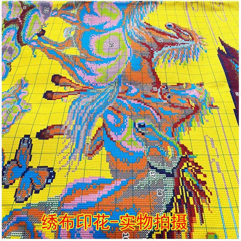 到工厂马成CH572马功十字绣满绣新款线绣厅幅客八骏图十大字绣 - 图0