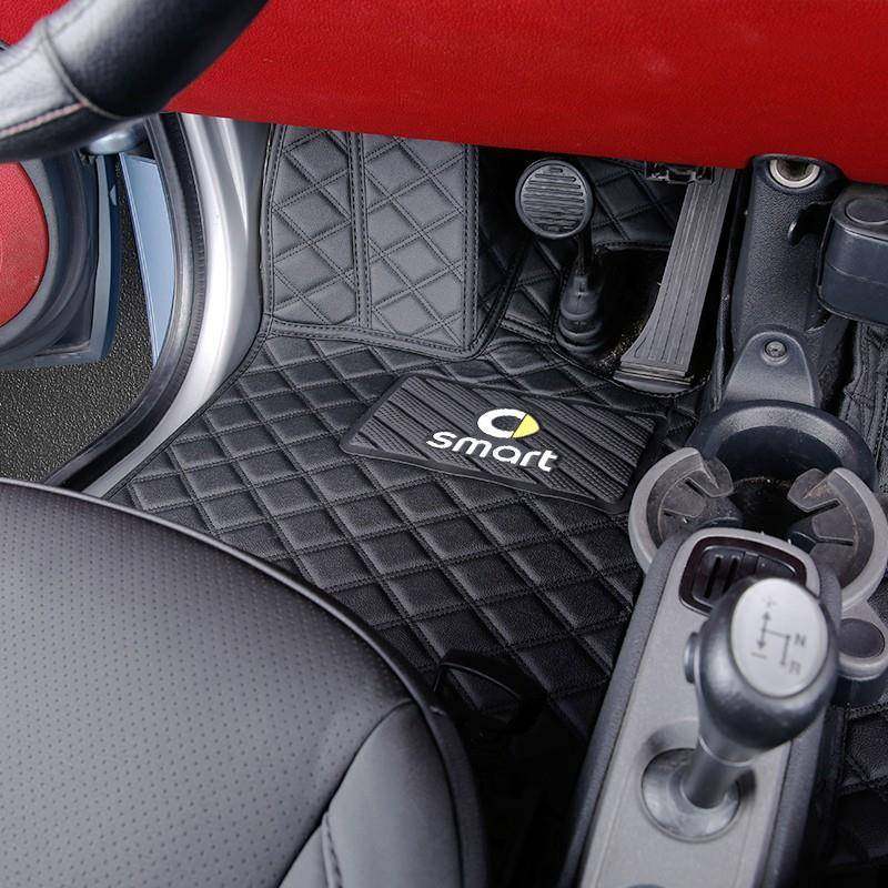 适用于09-14奔驰老款smart脚垫全包大包围丝圈双层装饰汽车脚垫,淘宝优惠券,粉丝福利购,淘宝优惠卷