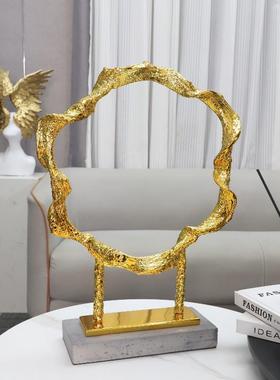 现代简约几何树脂雕塑件客1229厅玄卧室关酒电视柜软装家摆居装饰