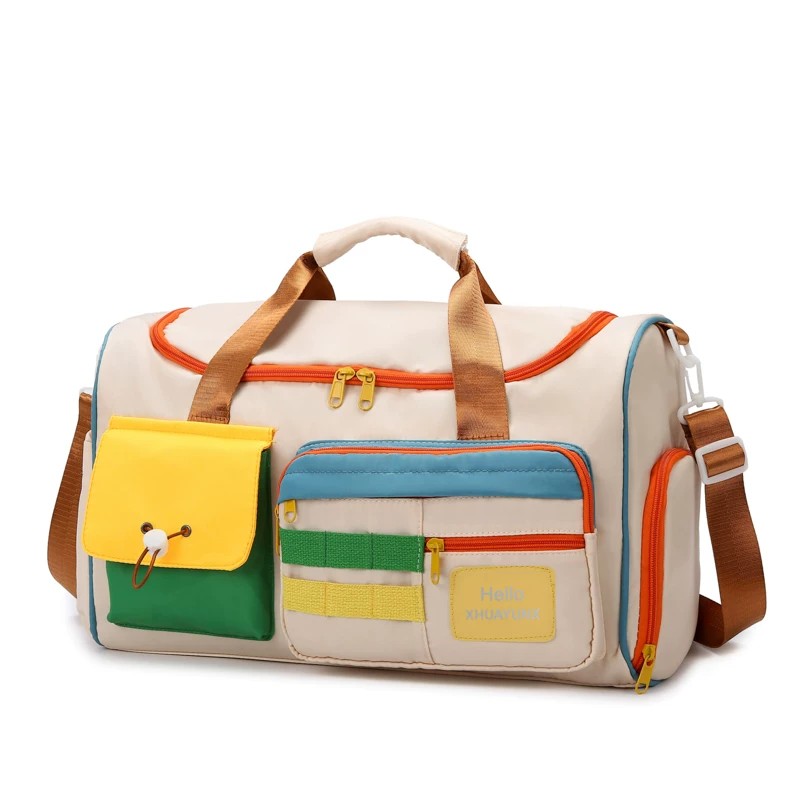German dopamine contrast color large capacity travel bag