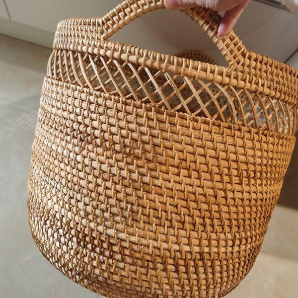 越南藤编脏衣篮收纳筐浴室编织脏衣篓放衣物客厅收纳桶家用大号,淘宝优惠券,粉丝福利购,淘宝优惠卷