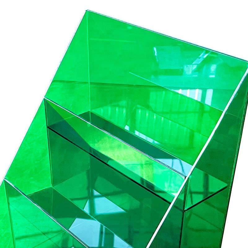 亚克力绿色展示架商场超市陈列道具透明展示盒有机玻璃支持来图制,淘宝优惠券,粉丝福利购,淘宝优惠卷