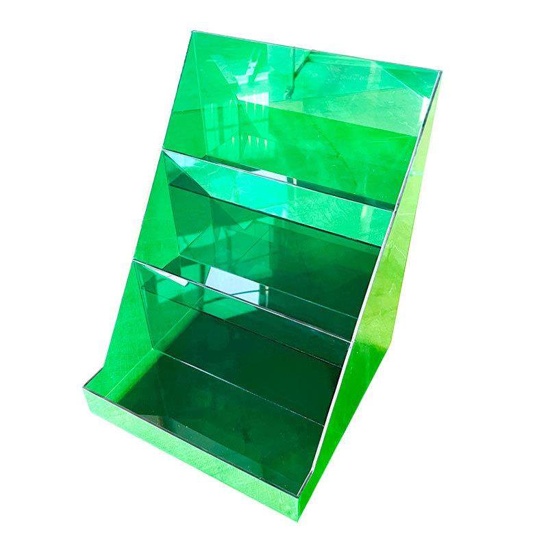 亚克力绿色展示架商场超市陈列道具透明展示盒有机玻璃支持来图制,淘宝优惠券,粉丝福利购,淘宝优惠卷