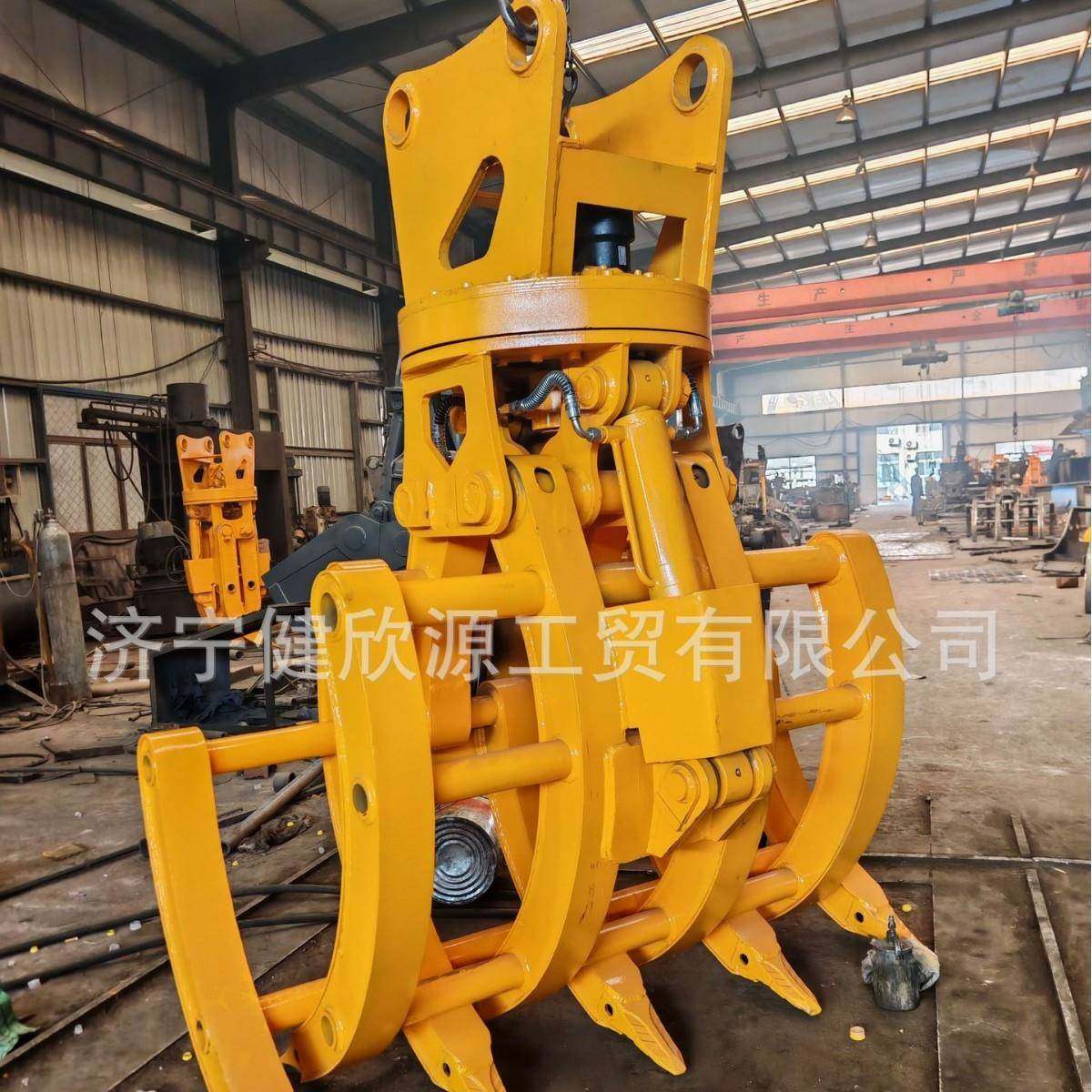 行车夹木器多功能抓草捆棉花甘蔗小型旋转机械设备挖机液压抓木机,淘宝优惠券,粉丝福利购,淘宝优惠卷