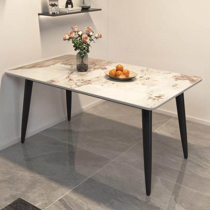 岩板餐桌椅组合餐桌家用小户型轻奢客厅饭桌长方形现代大理石简约,淘宝优惠券,粉丝福利购,淘宝优惠卷