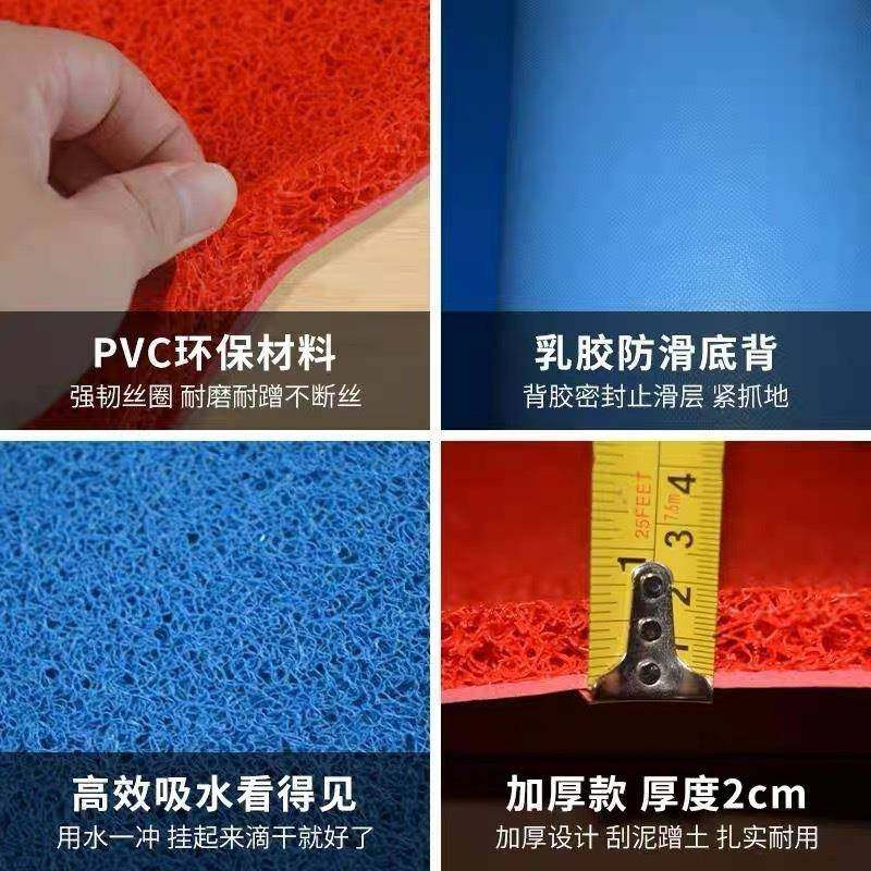 红地毯垫塑料防水丝圈地垫PVC门垫进门入户迎宾商用门口防滑脚垫,淘宝优惠券,粉丝福利购,淘宝优惠卷