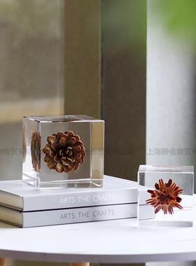 铂晶实透明摆件客厅书处房售楼现LMBJ-745代轻奢样板间设计软师装