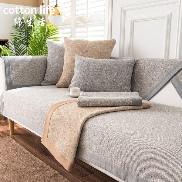 冬天加厚沙发垫棉麻高档防滑坐垫子四季通用亚麻沙发套罩巾全盖布,淘宝优惠券,粉丝福利购,淘宝优惠卷