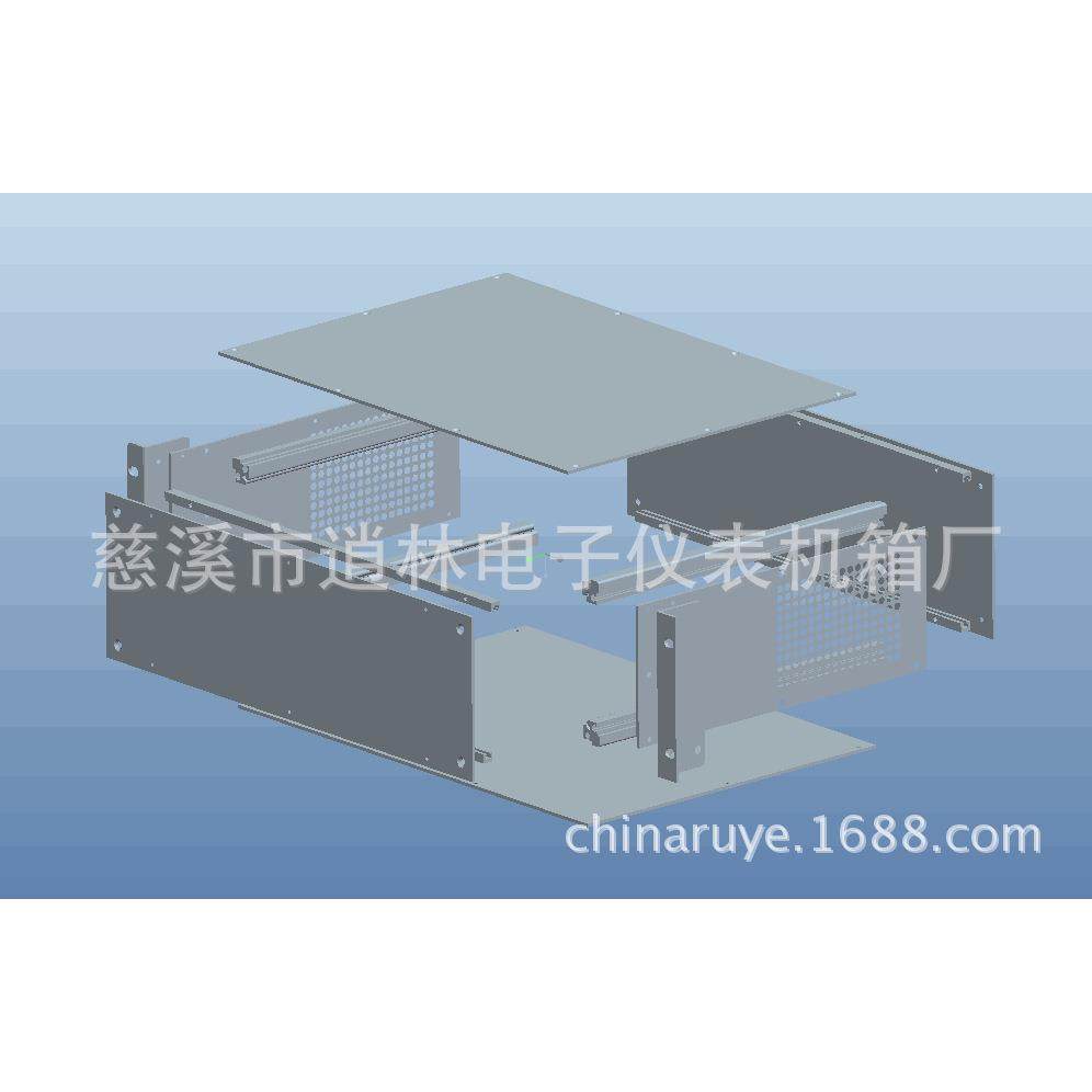 4.5U 19-inch B-type all-aluminum chassis instrument housing metal instrument housing 200*482.6*350