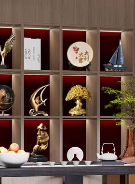 大FS725130气上档次摆件现代老砂板领梵酒导办公室柜装饰品工艺品